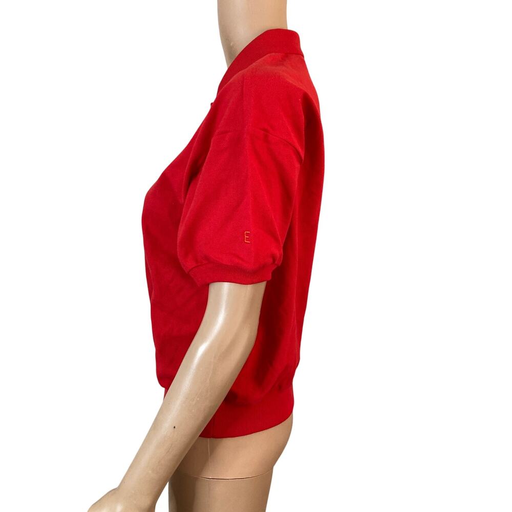 Everlane Red Polo Knit Top - Picture 9 of 10